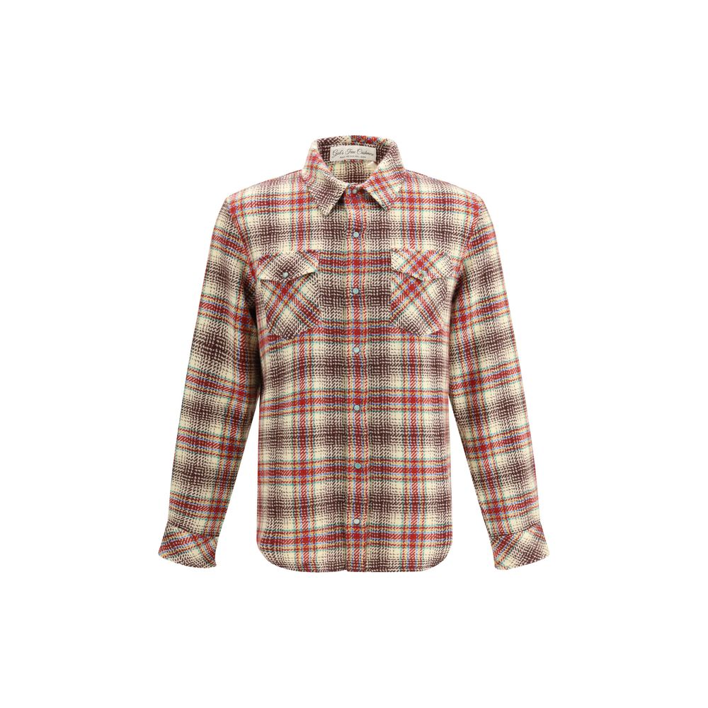 God's True Cashmere Multicolor Cashmere Shirt
