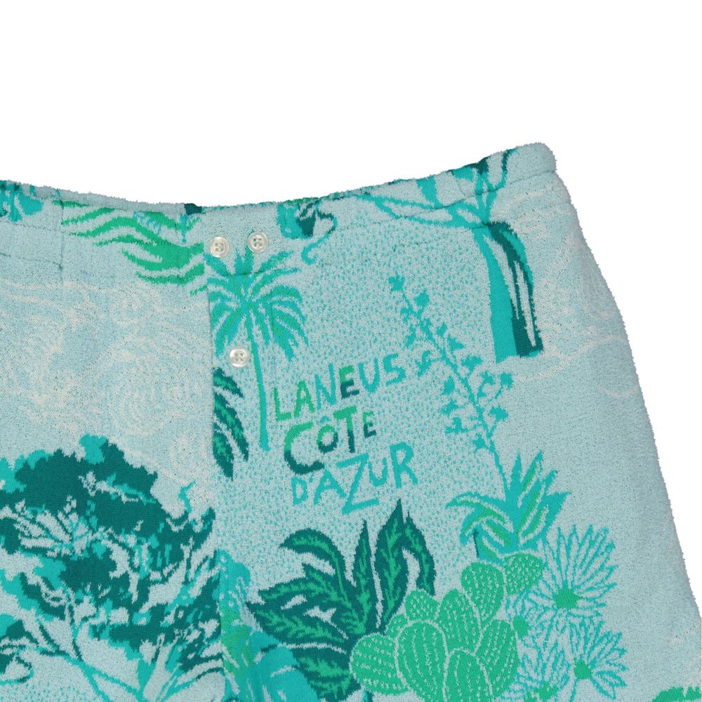 Laneus Bicolor Cotton Shorts