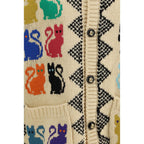 Valentino Multicolor Wool Cardigan