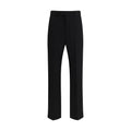 Valentino Black Wool Oves Aries Dress Pants