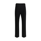 Valentino Black Wool Oves Aries Dress Pants