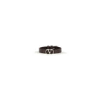Valentino Garavani Purple Calf Leather Bos Taurus Bracelet