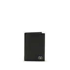 Valentino Garavani Black Calf Leather Bos Taurus Wallet
