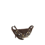 Valentino Garavani Brown Calf Leather Bos Taurus Shoulder Bag