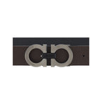 Ferragamo Black Calf Leather Bos Taurus Regular Belt