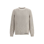 Off-White Beige Cotton Sweatshirt