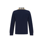 Burberry Blue Cotton Polo Shirt