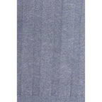 Brunello Cucinelli Blue Linen T-Shirt