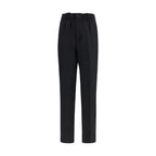 Laneus Black Viscose Casual Pants