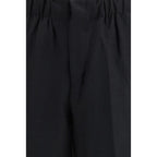 Laneus Black Viscose Casual Pants