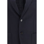 Lardini Blue Wool Blazer