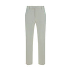 PT Torino White Cotton Casual Pants