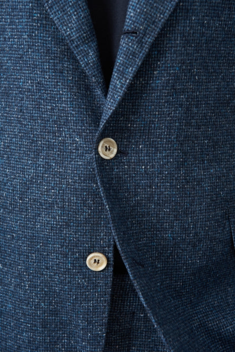 Brunello Cucinelli Blue Silk Two-Piece Suit