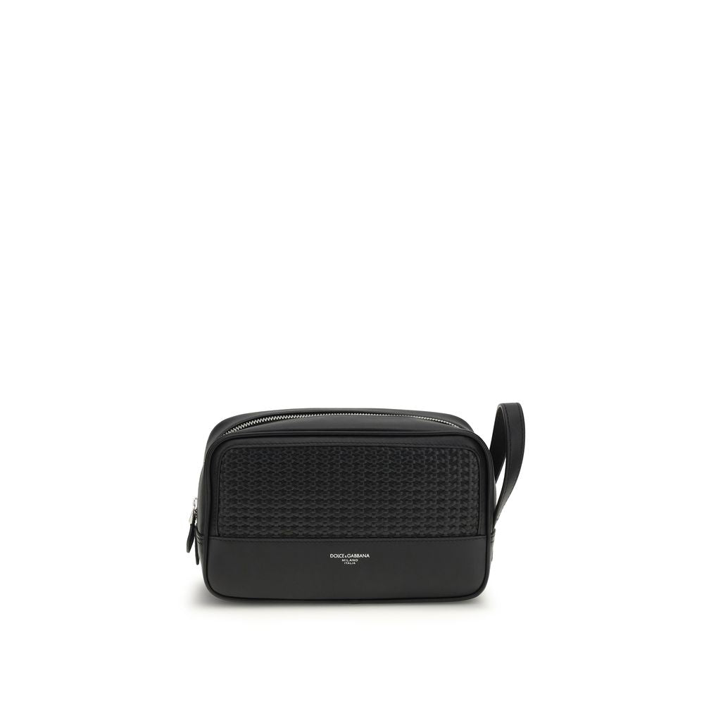 Dolce & Gabbana Black Calf Leather Bos Taurus Accessories