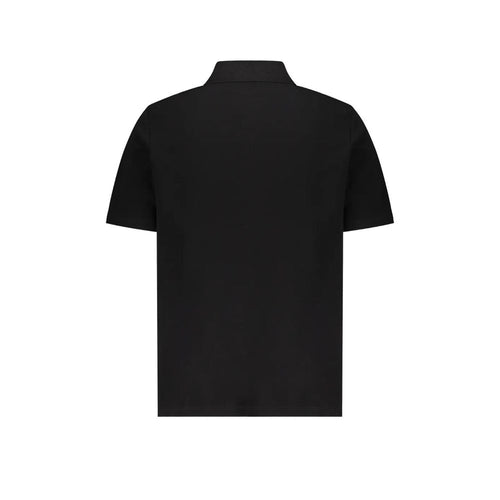 Balmain Black Cotton Polo Shirt