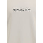 Off-White Beige Cotton Sweatshirt