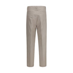 Brunello Cucinelli Beige Cotton Dress Pants