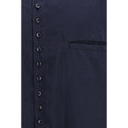 Giorgio Armani Blue Silk Dress Shirt