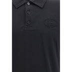 Burberry Blue Cotton Polo Shirt