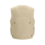 Stone Island Beige Cotton Sleeveless Jacket