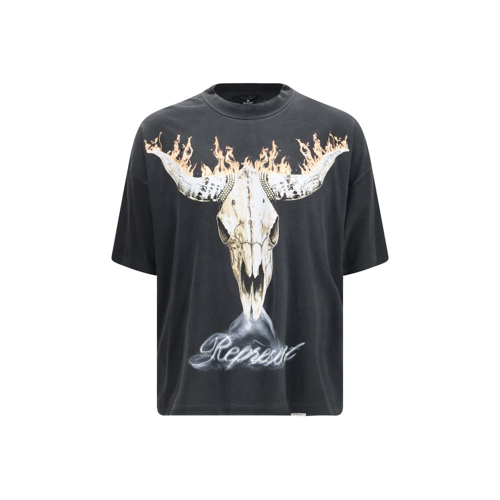 Represent Black Cotton T-Shirt
