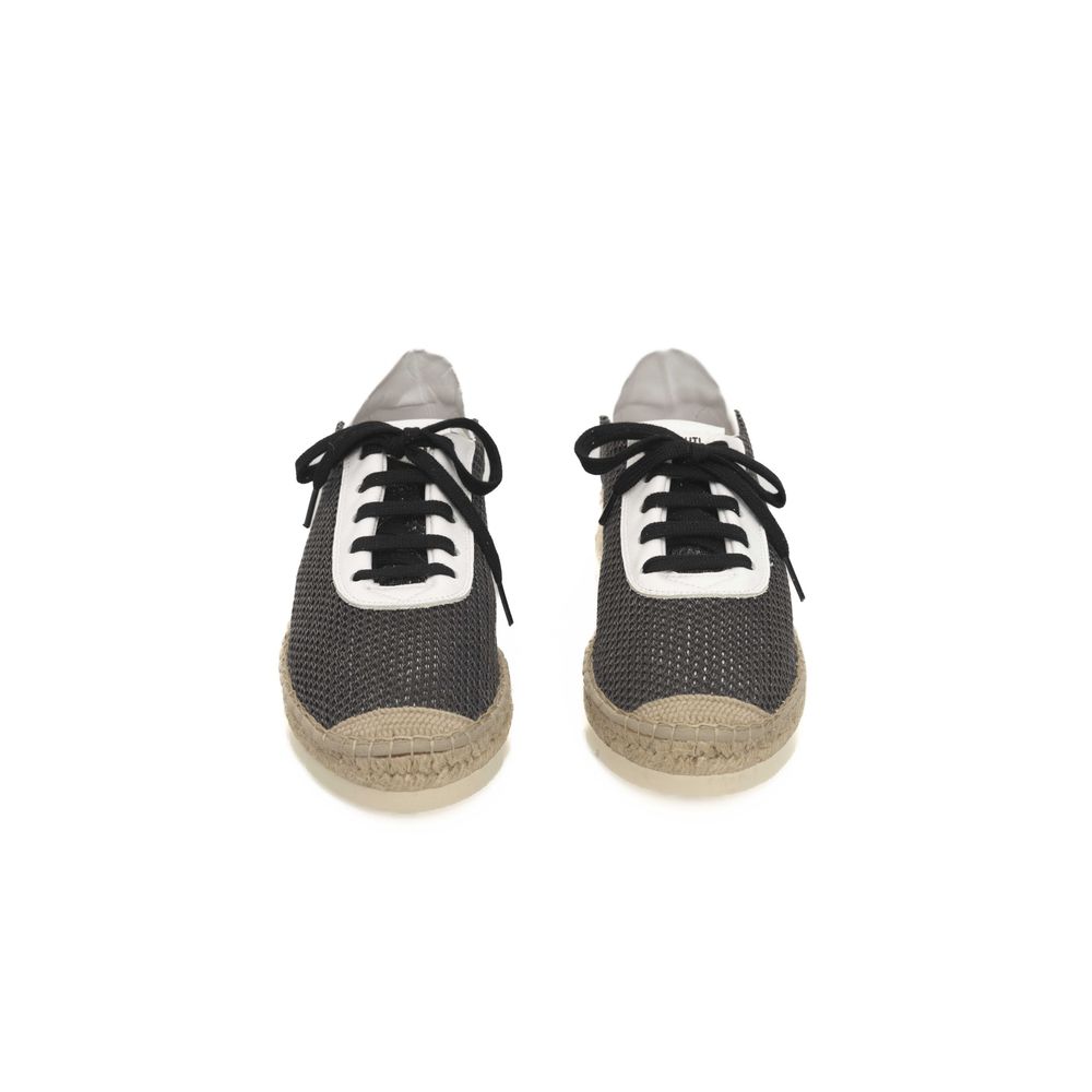 Cerruti 1881 Black Calfskin Men Sneaker