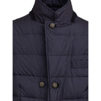 Dolce & Gabbana Blue Polyester Coat