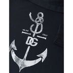 Dolce & Gabbana Blue Cotton Sweatshirt