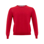 Gran Sasso Red Wool Sweatshirt