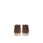 Lardini Brown Suede Leather Athletic Sneakers