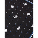 Dolce & Gabbana Black Silk Pocket Square