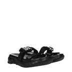 Givenchy Black Fabric Slippers