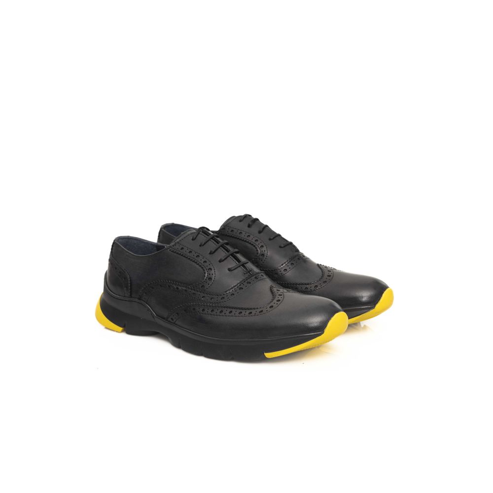 Cerruti 1881 Gray Cowhide Men's Oxford Shoe