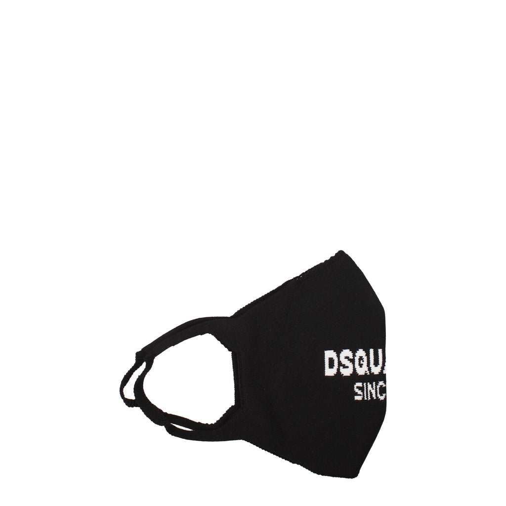 Dsquared² Black Polipropilene Facemask