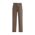 Brunello Cucinelli Brown Cotton Jeans Denim